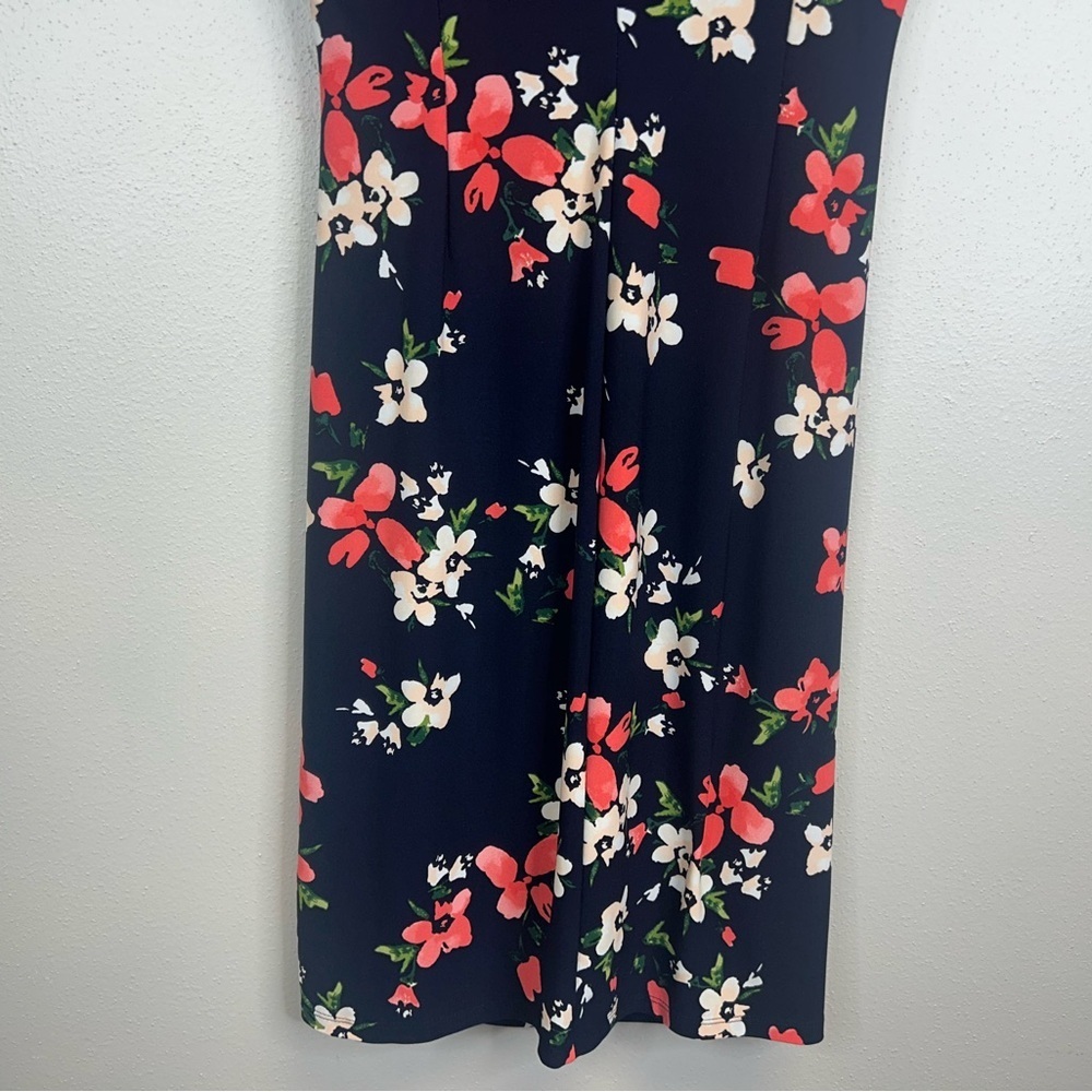 Lauren Ralph Lauren Floral Midi Dress Size 6 Wedding Guest Party Event V-neck - Picture 11 of 11